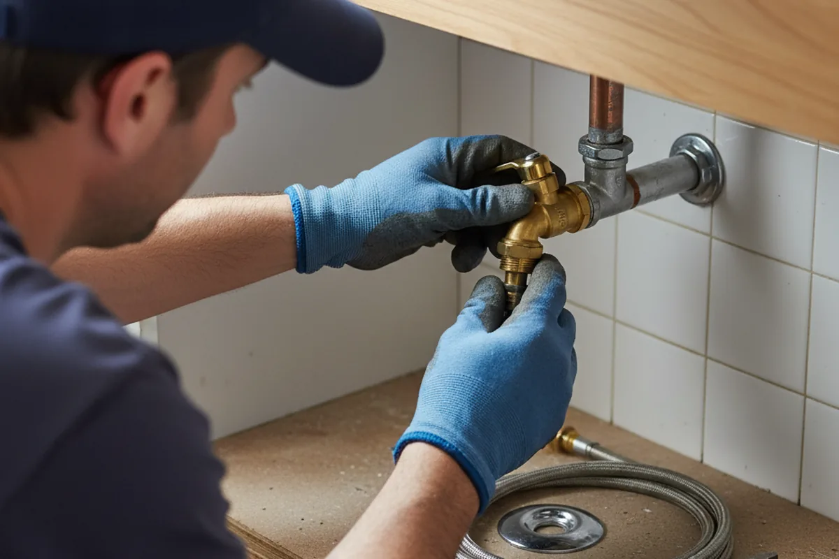 Shutoff valve and fitting work during Emergency Plumbing in Mebane